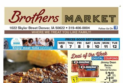 Brothers Market (IA, KS, MO) Weekly Ad Flyer Specials September 6 to September 12, 2023