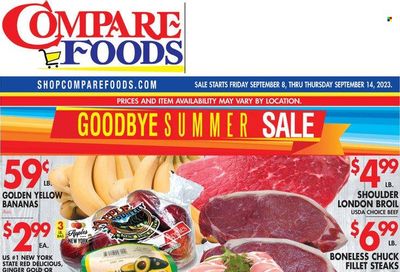 Compare Foods (CT, MD, NC, NJ, NY, RI) Weekly Ad Flyer Specials September 8 to September 14, 2023