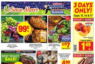 Save Mart (CA, NV) Weekly Ad Flyer Specials September 13 to September 19, 2023