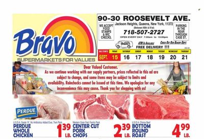 Bravo Supermarkets (CT, FL, MA, NJ, NY, PA) Weekly Ad Flyer Specials September 15 to September 21, 2023 Bravo Supermarkets (CT, FL, MA, NJ, NY, PA) Weekly Ad Flyer Specials September 15 to September 21, 2023