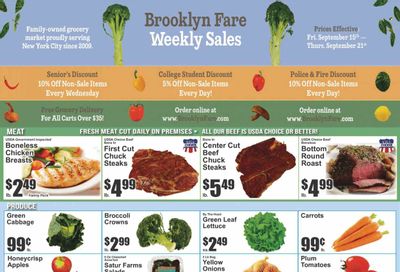 Brooklyn Fare (NY) Weekly Ad Flyer Specials September 15 to September 21, 2023
