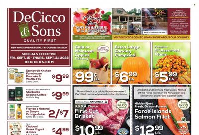 DeCicco & Sons (NY) Weekly Ad Flyer Specials September 15 to September 21, 2023