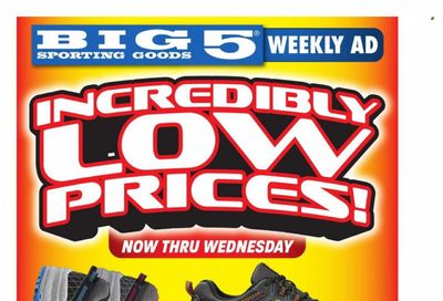 Big 5 (AZ, CA, CO, ID, NM, OR, UT, WA) Weekly Ad Flyer Specials September 18 to September 20, 2023