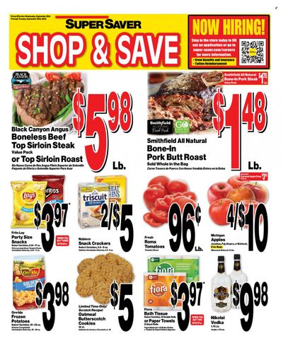 Super Saver Weekly Ad Flyer Specials September 20 to September 26, 2023
