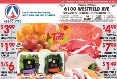 Associated Supermarkets (NY) Weekly Ad Flyer Specials September 22 to September 28, 2023