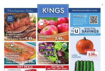 Kings Food Markets (CT, NJ, NY) Weekly Ad Flyer Specials September 22 to September 28, 2023