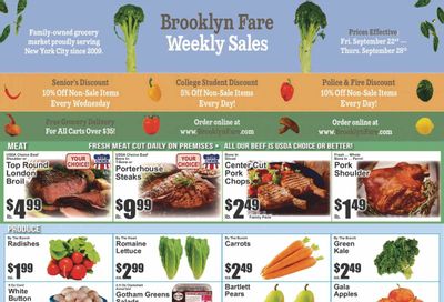 Brooklyn Fare (NY) Weekly Ad Flyer Specials September 22 to September 28, 2023