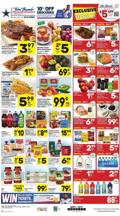 Tom Thumb (TX) Weekly Ad Flyer Specials September 27 to October 3, 2023