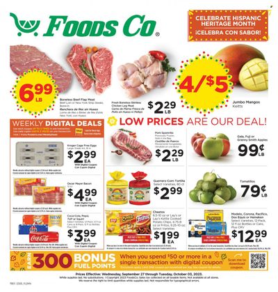 Foods Co (CA, OH, VA) Weekly Ad Flyer Specials September 27 to October 3, 2023