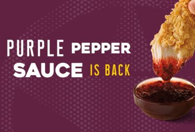 Purple Pepper Sauce is Back by Popular Demand at Church’s Chicken 