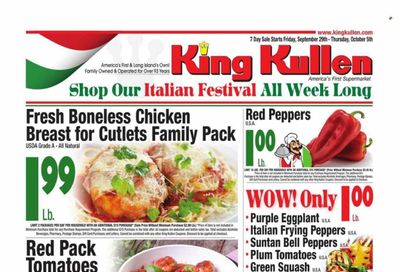 King Kullen (NY) Weekly Ad Flyer Specials September 29 to October 5, 2023