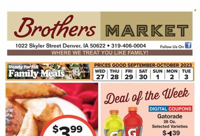 Brothers Market (IA, KS, MO) Weekly Ad Flyer Specials September 27 to October 3, 2023