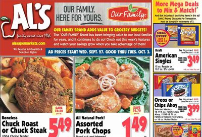 Al's Supermarket (IN) Weekly Ad Flyer Specials September 27 to October 3, 2023
