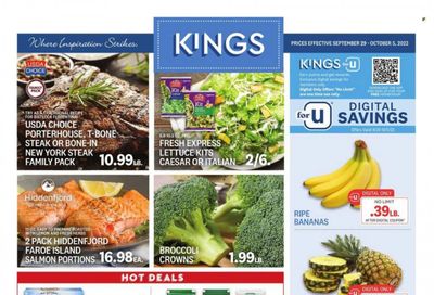Kings Food Markets (CT, NJ, NY) Weekly Ad Flyer Specials September 29 to October 5, 2023