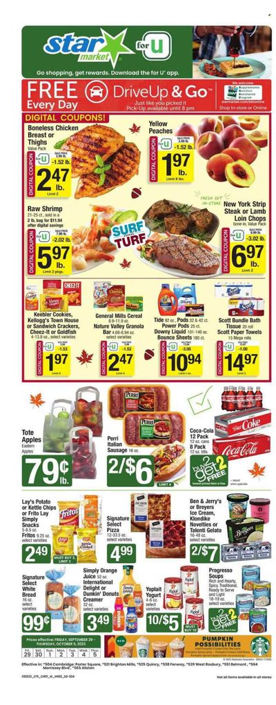 Star Market Weekly Ad Flyer Specials September 29 to October 5, 2023