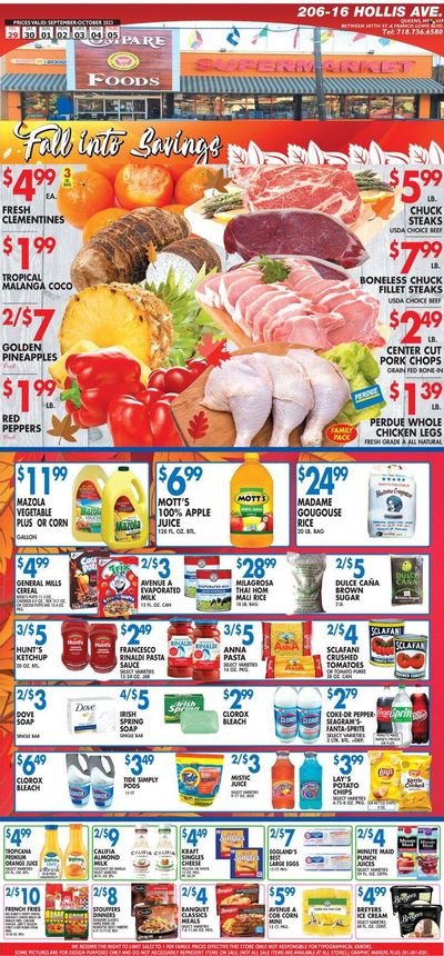 Compare Foods (NY) Weekly Ad Flyer Specials September 29 to October 5, 2023
