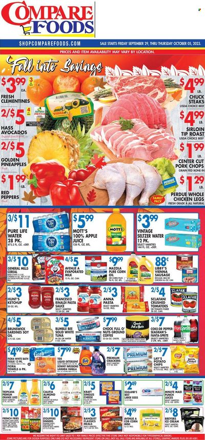 Compare Foods (CT, MD, NC, NJ, NY, RI) Weekly Ad Flyer Specials September 29 to October 5, 2023