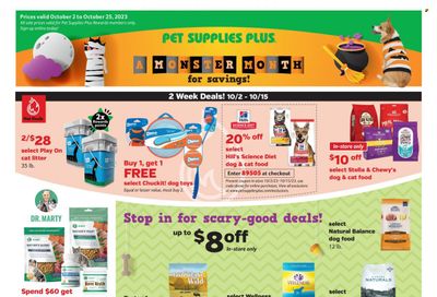 Pet Supplies Plus Weekly Ad Flyer Specials October 2 to October 25, 2023