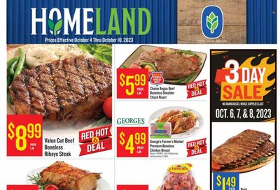 Homeland (OK, TX) Weekly Ad Flyer Specials October 4 to October 10, 2023