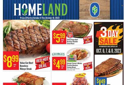 Homeland (OK, TX) Weekly Ad Flyer Specials October 4 to October 10, 2023