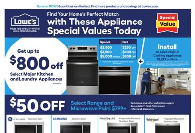 Lowe's Weekly Ad Flyer Specials October 5 to October 11, 2023