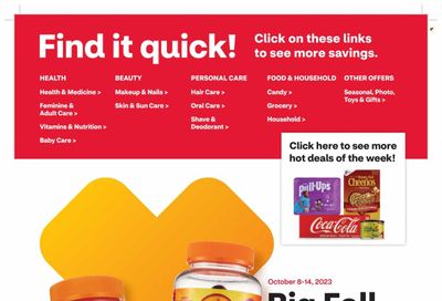 CVS Pharmacy Weekly Ad Flyer Specials October 8 to October 14, 2023