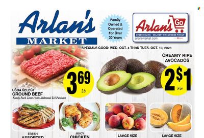 Arlan's Market (TX) Weekly Ad Flyer Specials October 4 to October 10, 2023