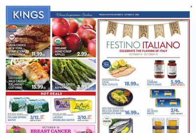 Kings Food Markets (CT, NJ, NY) Weekly Ad Flyer Specials October 6 to October 12, 2023