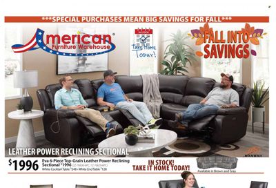 American Furniture Warehouse (AZ, CO, TX) Promotions & Flyer Specials October 2023