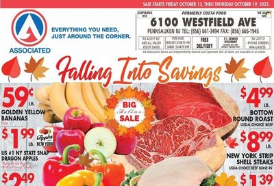 Associated Supermarkets (NY) Weekly Ad Flyer Specials October 13 to October 19, 2023