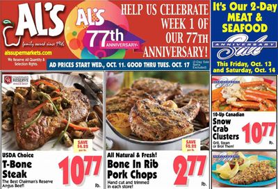 Al's Supermarket (IN) Weekly Ad Flyer Specials October 11 to October 17, 2023