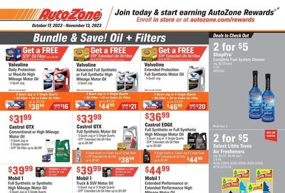 Autozone Weekly Ad Flyer Specials October 17 to November 13, 2023