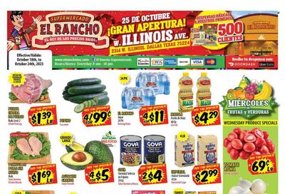 El Rancho (TX) Weekly Ad Flyer Specials October 18 to October 24, 2023