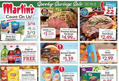 Martin’s (IN, MI) Weekly Ad Flyer Specials October 22 to October 28, 2023