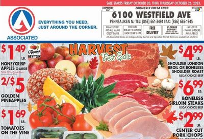 Associated Supermarkets (NY) Weekly Ad Flyer Specials October 20 to October 26, 2023