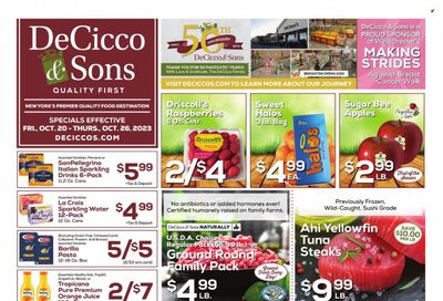 DeCicco & Sons (NY) Weekly Ad Flyer Specials October 20 to October 26, 2023