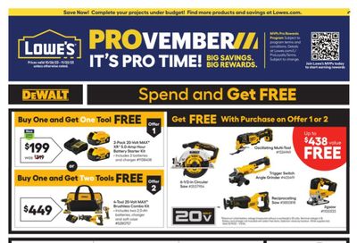 Lowe's Weekly Ad Flyer Specials October 26 to November 22, 2023