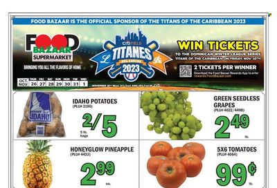Food Bazaar (CT, NJ, NY) Weekly Ad Flyer Specials October 26 to November 1, 2023