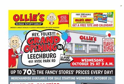 Ollie's Bargain Outlet Weekly Ad Flyer Specials October 25 to November 1, 2023