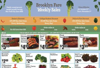 Brooklyn Fare (NY) Weekly Ad Flyer Specials October 27 to November 2, 2023