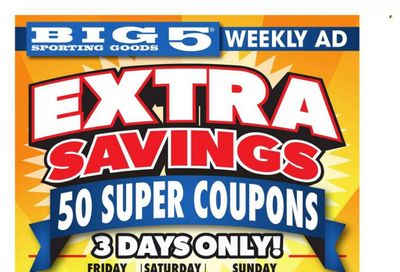 Big 5 (AZ, CA, CO, ID, NM, OR, UT, WA) Weekly Ad Flyer Specials October 27 to October 29, 2023