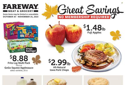 Fareway (IA) Weekly Ad Flyer Specials October 30 to November 25, 2023