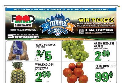 Food Bazaar (CT, NJ, NY) Weekly Ad Flyer Specials November 2 to November 8, 2023