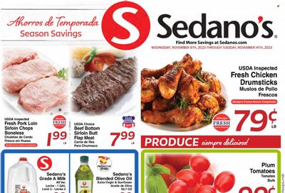Sedano's (FL) Weekly Ad Flyer Specials November 8 to November 14, 2023