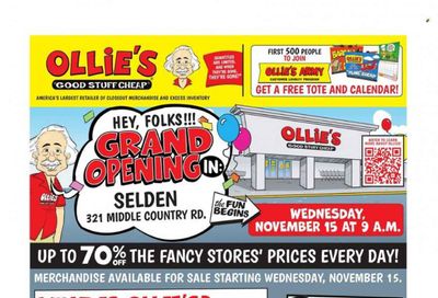 Ollie's Bargain Outlet Weekly Ad Flyer Specials November 15 to November 21, 2023