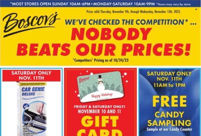 Boscov's (CT, DE, MD, NJ, NY, PA) Weekly Ad Flyer Specials November 9 to November 15, 2023
