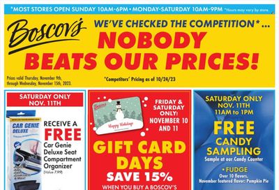 Boscov's (CT, DE, MD, NJ, NY, PA) Weekly Ad Flyer Specials November 9 to November 15, 2023
