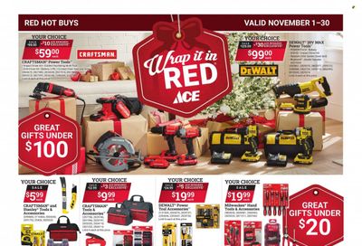 ACE Hardware Weekly Ad Flyer Specials November 1 to November 30, 2023
