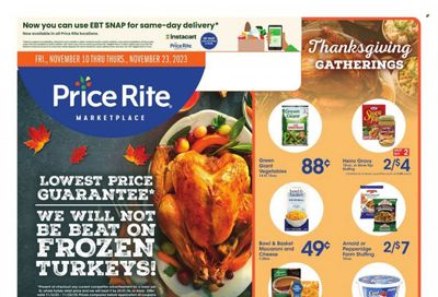 Price Rite (CT, MA, MD, NH, NJ, NY, PA, RI) Weekly Ad Flyer Specials November 10 to November 23, 2023
