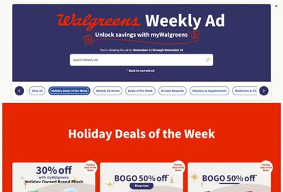 Walgreens Weekly Ad Flyer Specials November 12 to November 18, 2023